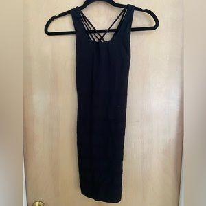 Black tight dress